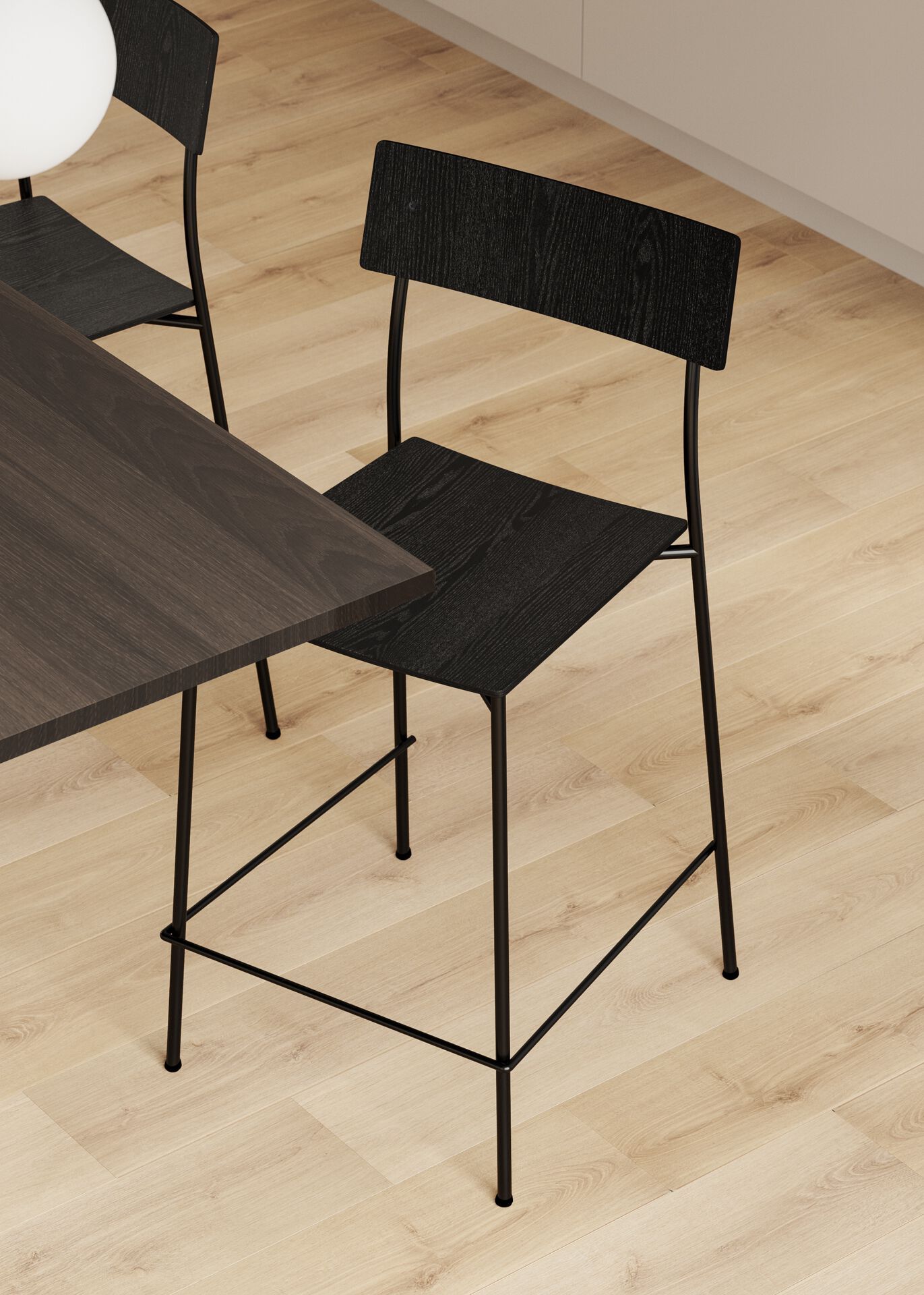 Деревянный штабелируемый стул Omelette Editions ALEX BISTRO ARCH-00039418 - Вид №3