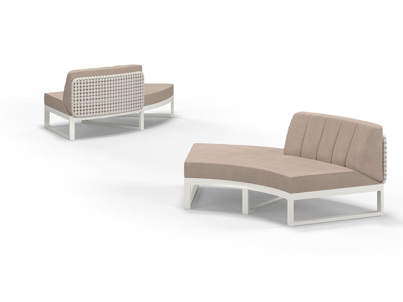 Тканевый изогнутый модульный садовый диван MAMAGREEN Munia ARCH-00118904 - Вид №8