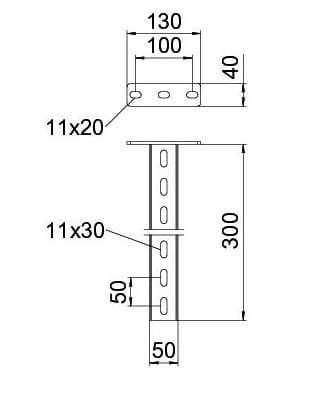 Стальной кронштейн OBO Bettermann BlackLine ARCH-00081576 - Вид №3
