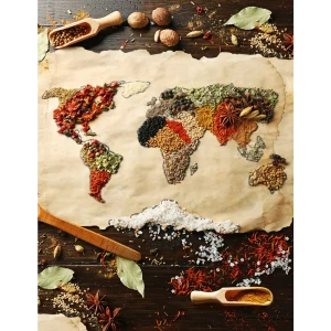 Фотообои «Кухни мира», флизелиновые, 200x260 см, W513006