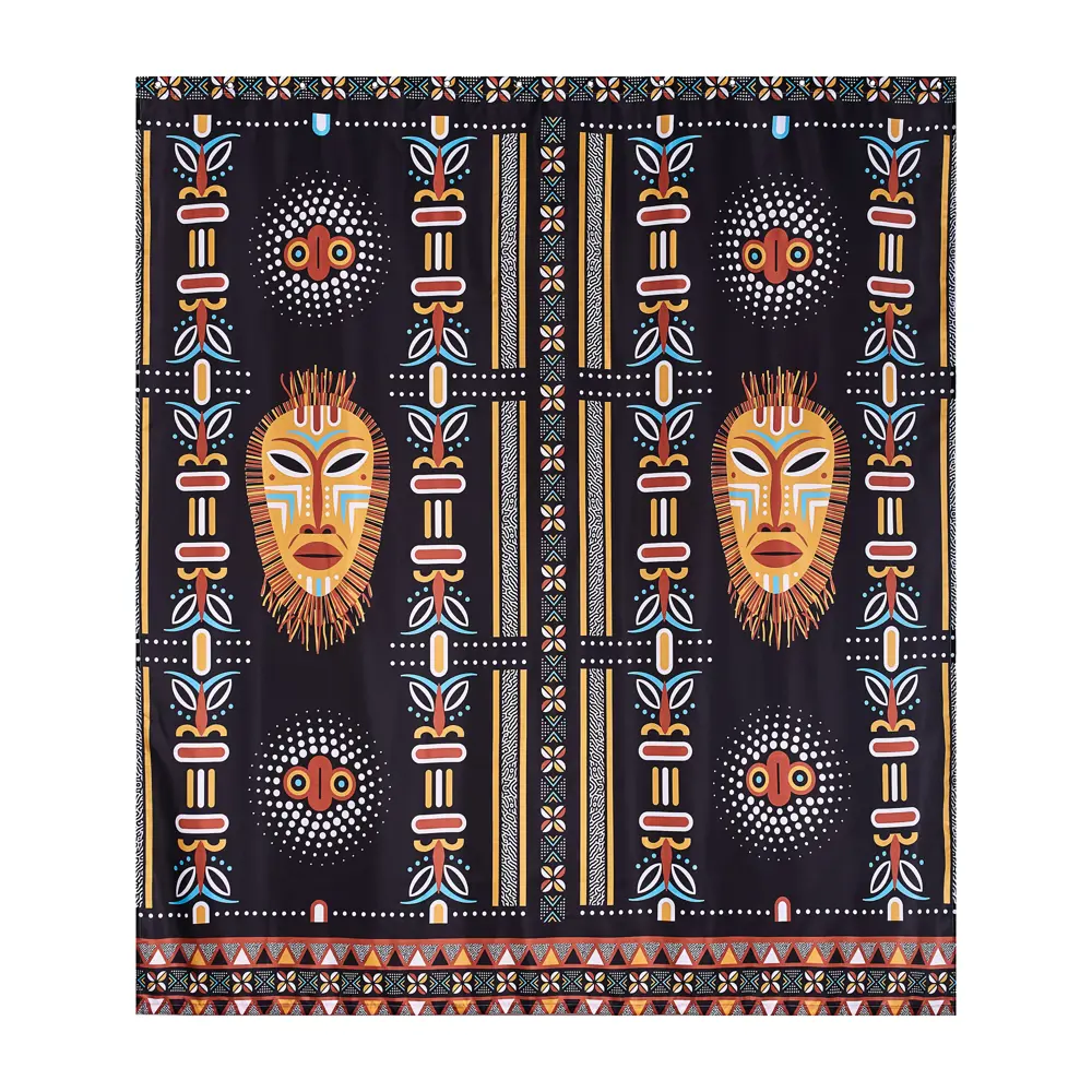 Штора для ванной Moroshka Bantu 180x200 см полиэстер цвет черный STLM-2124254 - Вид №1