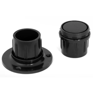 Заглушка трубы ⌀50 черный