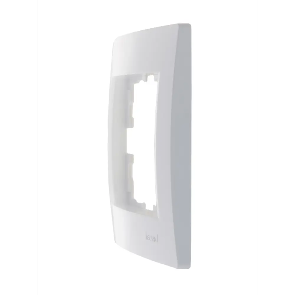 Рамка для розеток и выключателей Lezard Karina 1 пост горизонтальная цвет белый STLM-2172901 - Вид №2