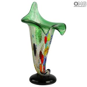 4625 ORIGINALMURANOGLASS Ваза Калла - муранское стекло OMG 15 см