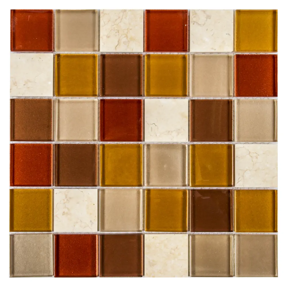 Мозаика Artens 30х30 см стекло цвет бежевый STLM-2073110