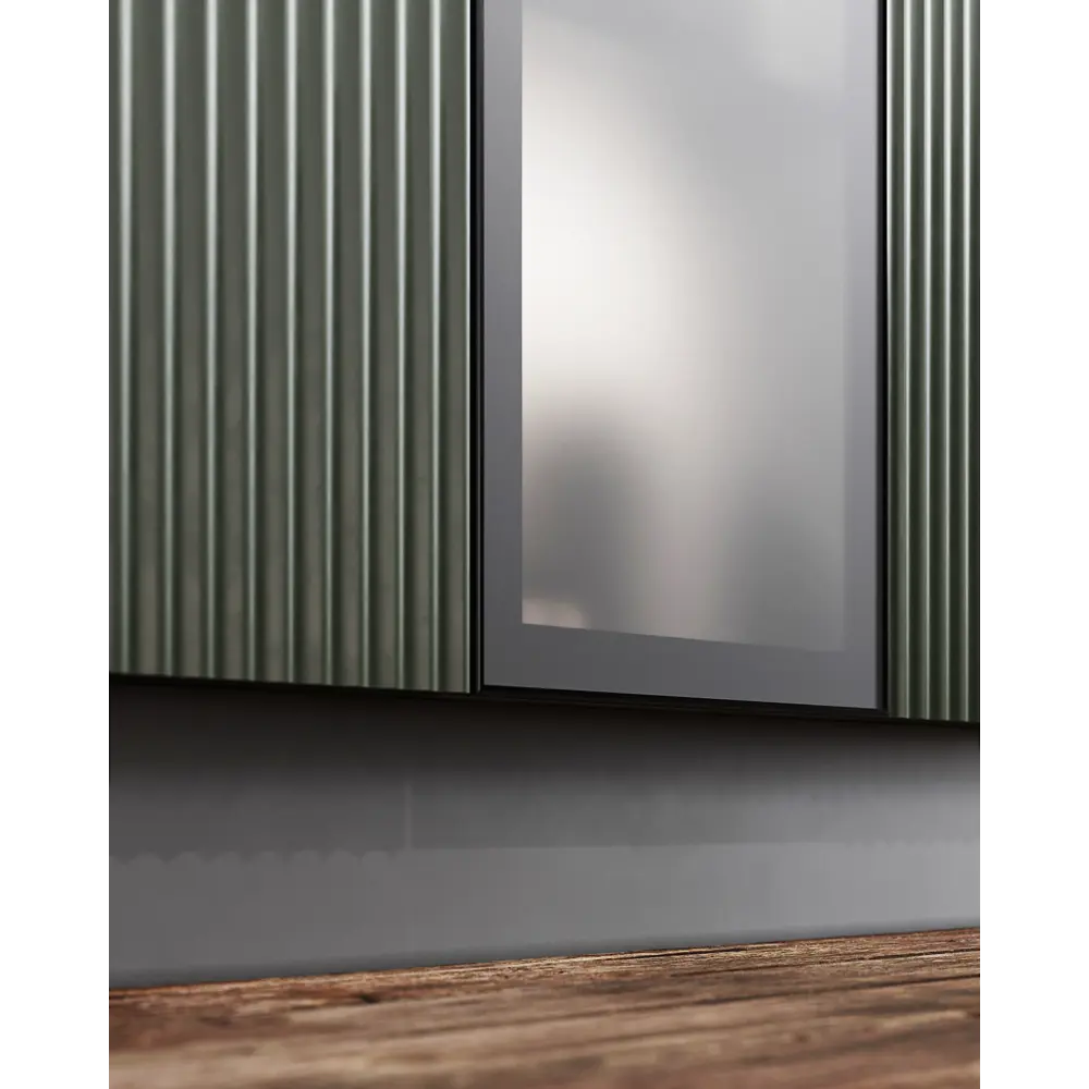 Фасад-витрина Konsensa Вельск 30x102 см чёрный матовый для кухонного гарнитура 89405459 STLM-1585073 - Вид №5