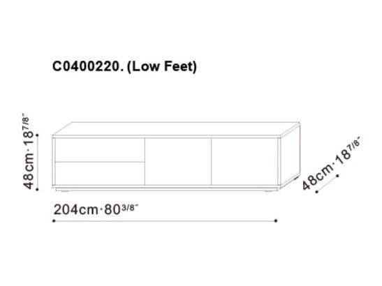 Деревянный шкаф для телевизора с ящиками CAMERICH Pixel ARCH-00107114 - Вид №4