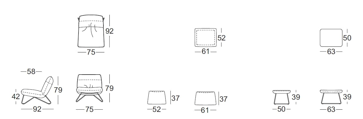 Тканевое кресло Rolf Benz ROLF BENZ 394 ARCH-00144720 - Вид №3