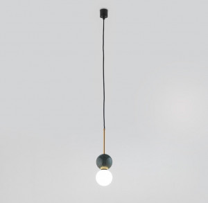 085270 Подвесной светильник золотой - зеленый мрамор Aromas del Campo Dalt