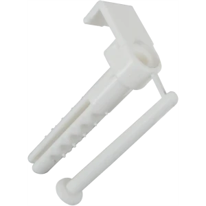 Дюбель-скоба для плоского провода 8.5х45 мм цвет белый пластик 40 шт.