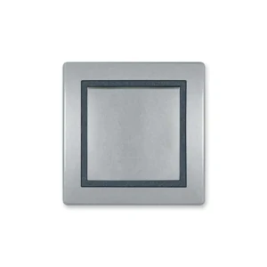 91693956 Выключатель встраиваемый Aling-conel Prestige 605.S2S 1 клавиша цвет серебряный/графитовый STLM-1477290