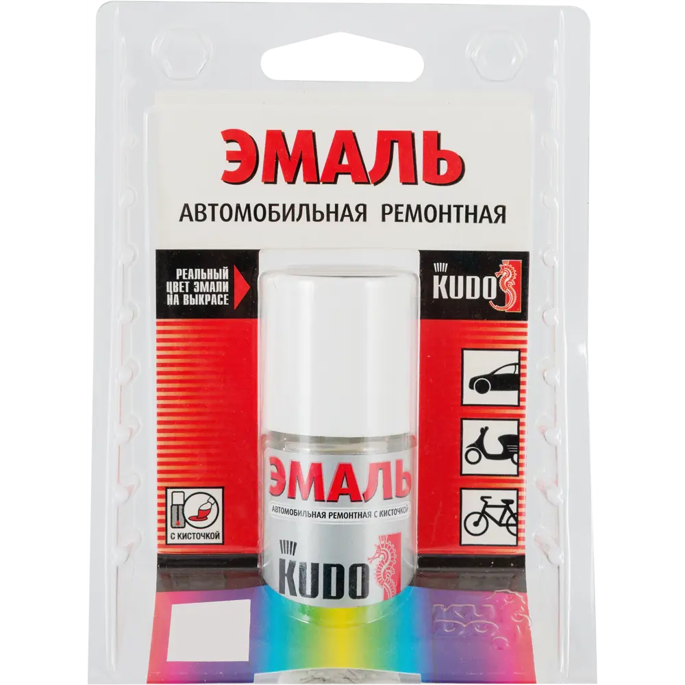 Эмаль автомобильная Kudo с кисточкой цвет платина 15 мл STLM-2056118 - Вид №3
