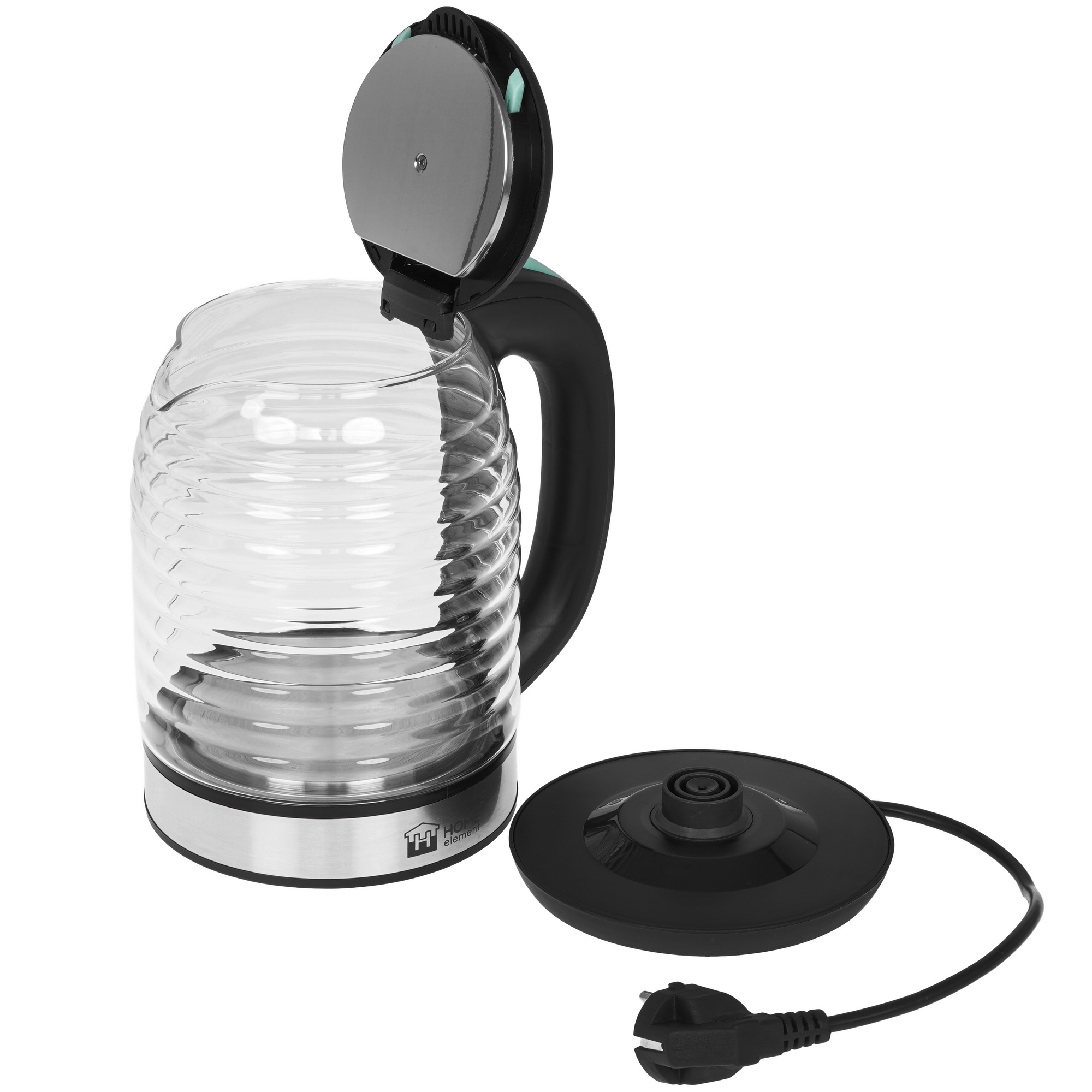 9091590 Электрочайник HOME ELEMENT HE-KT2304 светлая яшма черный STDN-0130803 - Вид №4