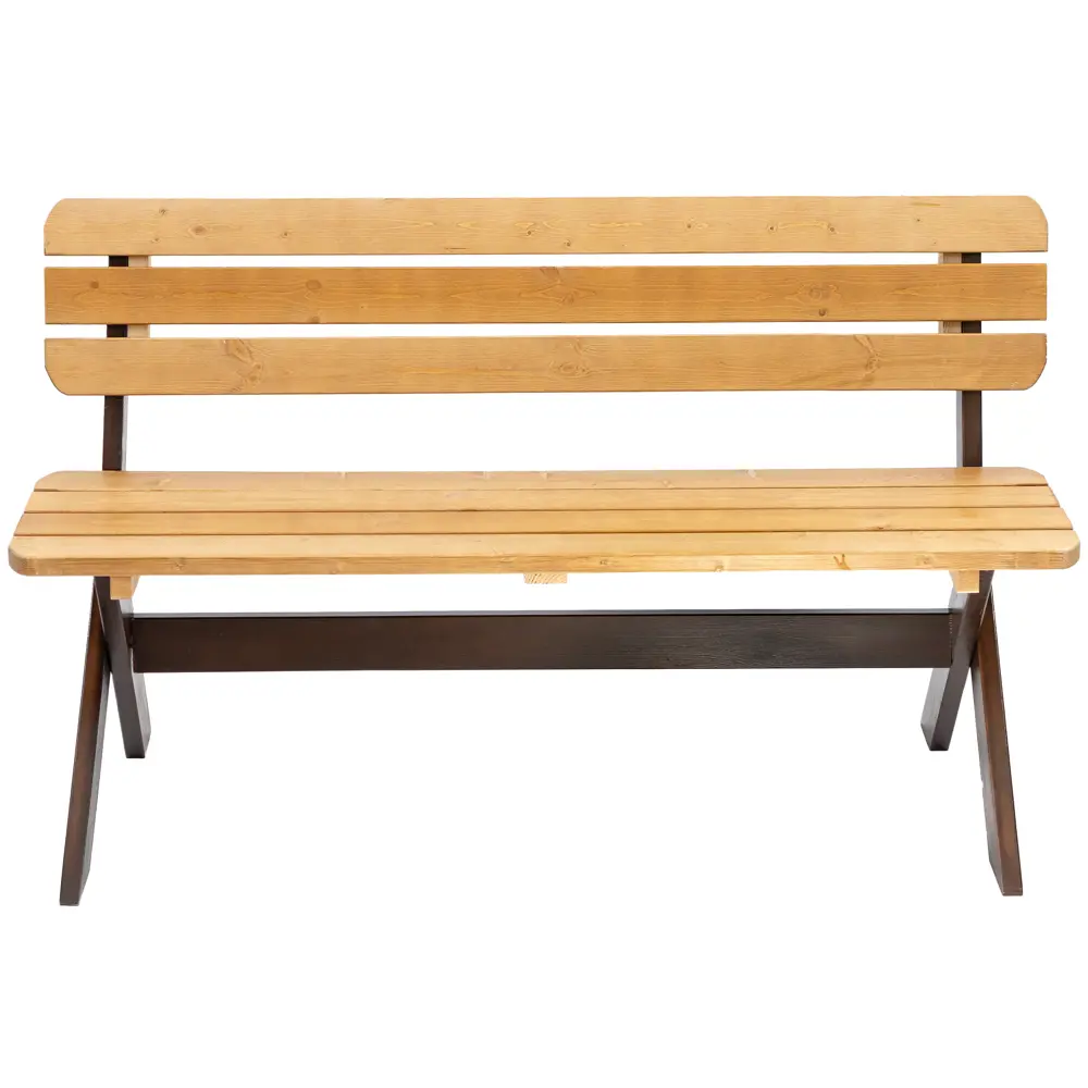 Скамья садовая Эстер 148x61x89 см дерево коричневый Santreyd STLM-2085272 - Вид №1