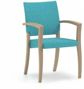 PIAVAL Штабелируемый тканевый стул с подлокотниками Theorema | health & care 44-14/1