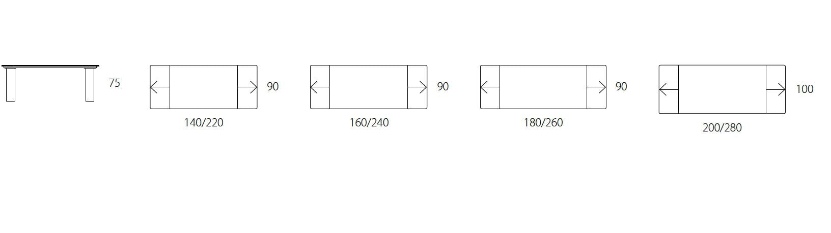 Выдвижная кухня обеденный стол RIFLESSI этаж ARCH-00146672 - Вид №2