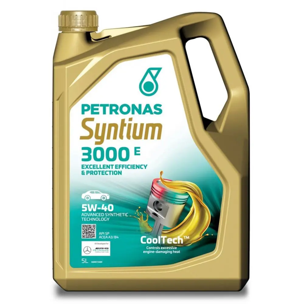 Моторное масло Petronas Syntium 3000 E синтетическое 5W40 5л