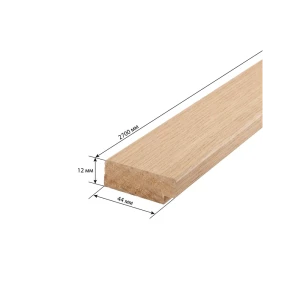 Профиль старт/финиш Рейки МДФ дуб сонома 12x44x2700 мм