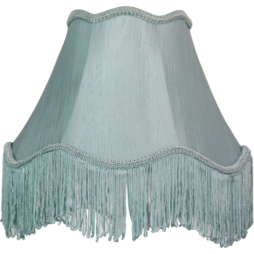 Абажур Retro jade green большой 1xE27, цвет голубой LAMPLANDIA STLM-2071331