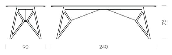 Прямоугольный обеденный стол Gazzda TINK ARCH-00054672 - Вид №24