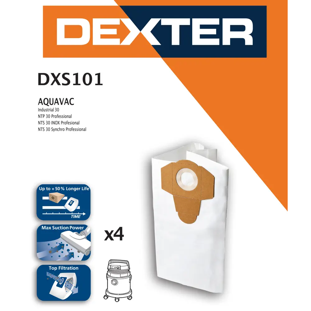 Мешки тканевые для пылесоса Dexter DXS101 30 л, 5 шт STLM-2149542 - Вид №5