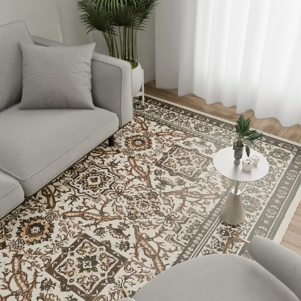 Santreyd Sahara - кремовый ковер 250x350 см для уютного интерьера 89348886