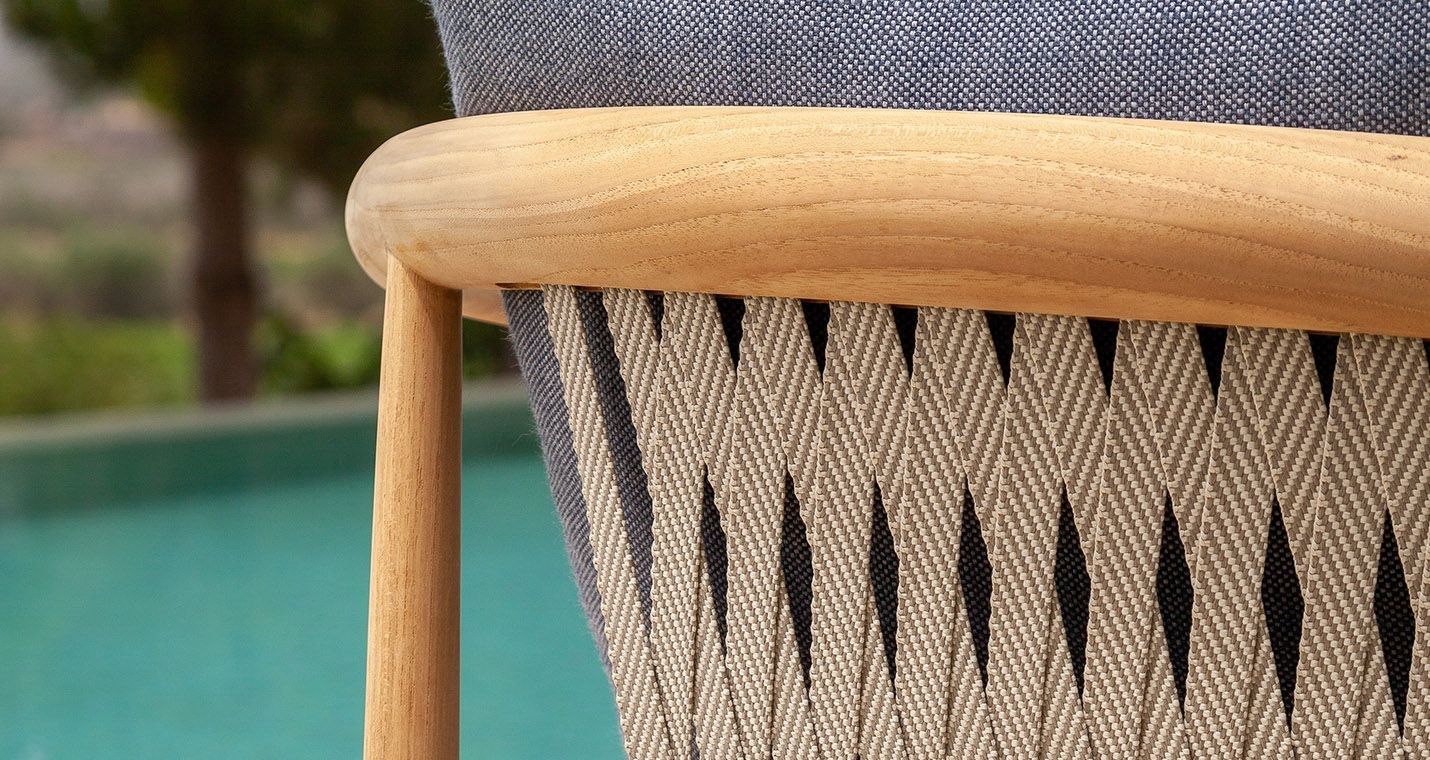 Садовое кресло из тикового дерева с подлокотниками Poltrona Frau Boundless Living Outdoor Collections ARCH-00030174 - Вид №10