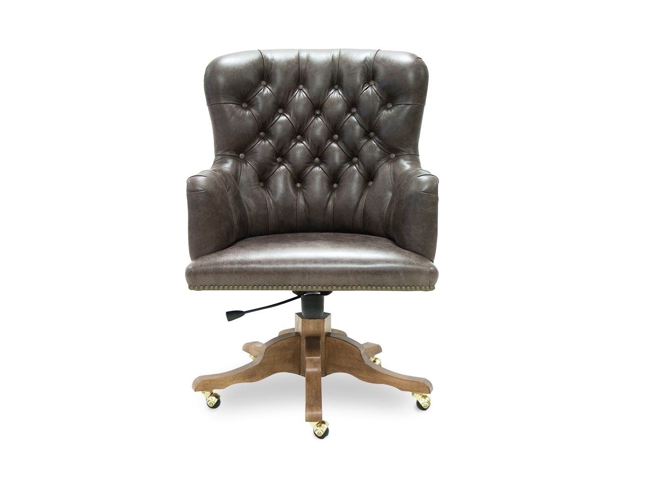 Офисное кресло с регулируемым по высоте кожаным подлокотником с 5 спицами CREARTE COLLECTIONS Capital Origins ARCH-00135722