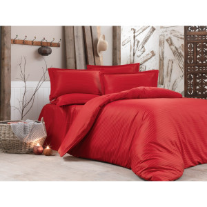 Комплект постельного белья ST7488, евро, хлопок, цвет красный NAPOLYON