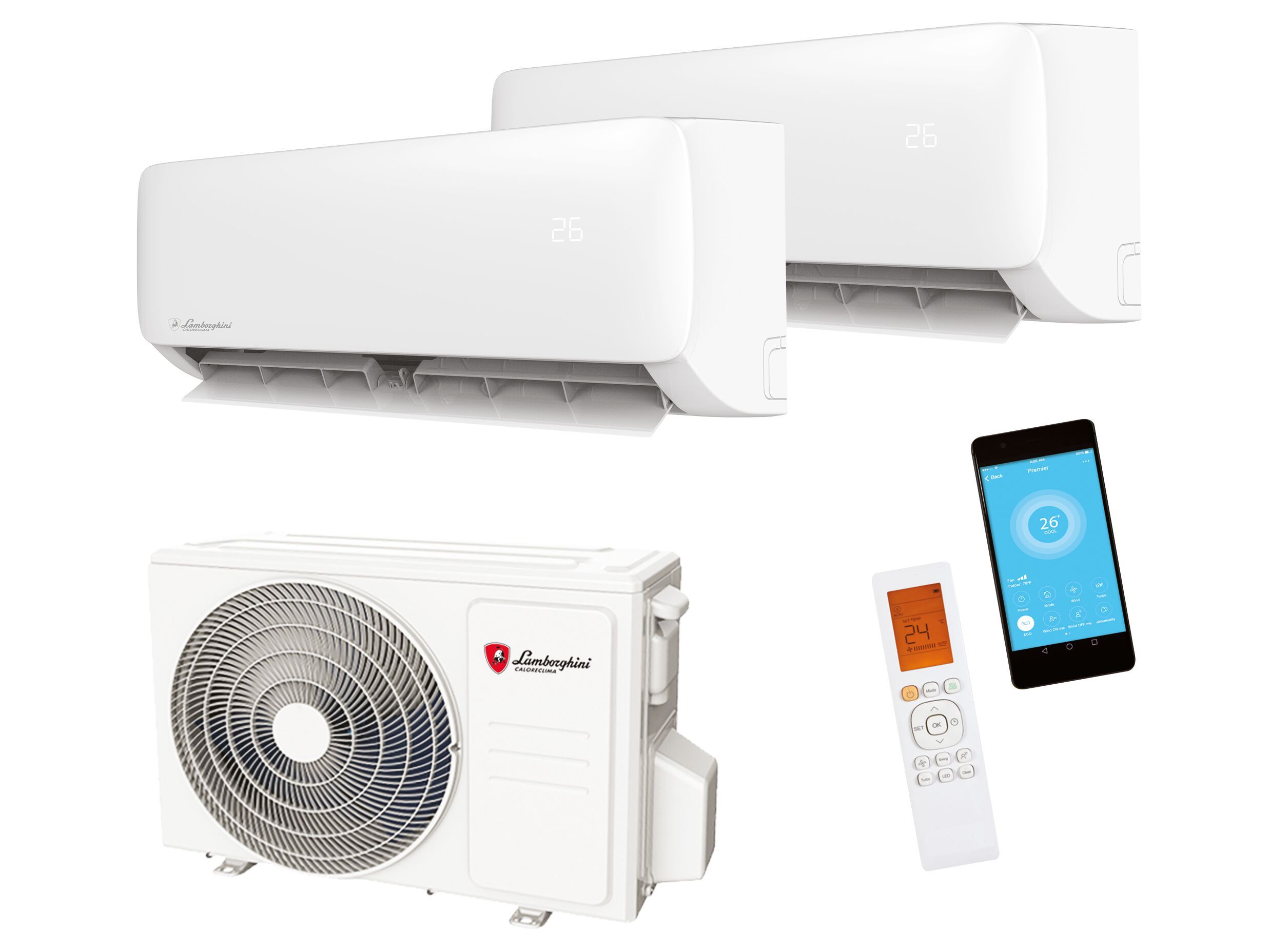 Multisplit DC инвертор в тепловой насос Lamborghini CaloreClima Изумруд ARCH-00029485 - Вид №1
