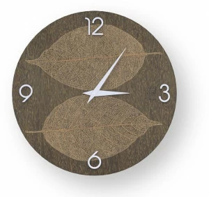 LIGNIS® Настенные часы из дерева с инкрустацией или лепниной Dolcevita nature 10.062 / 10.140