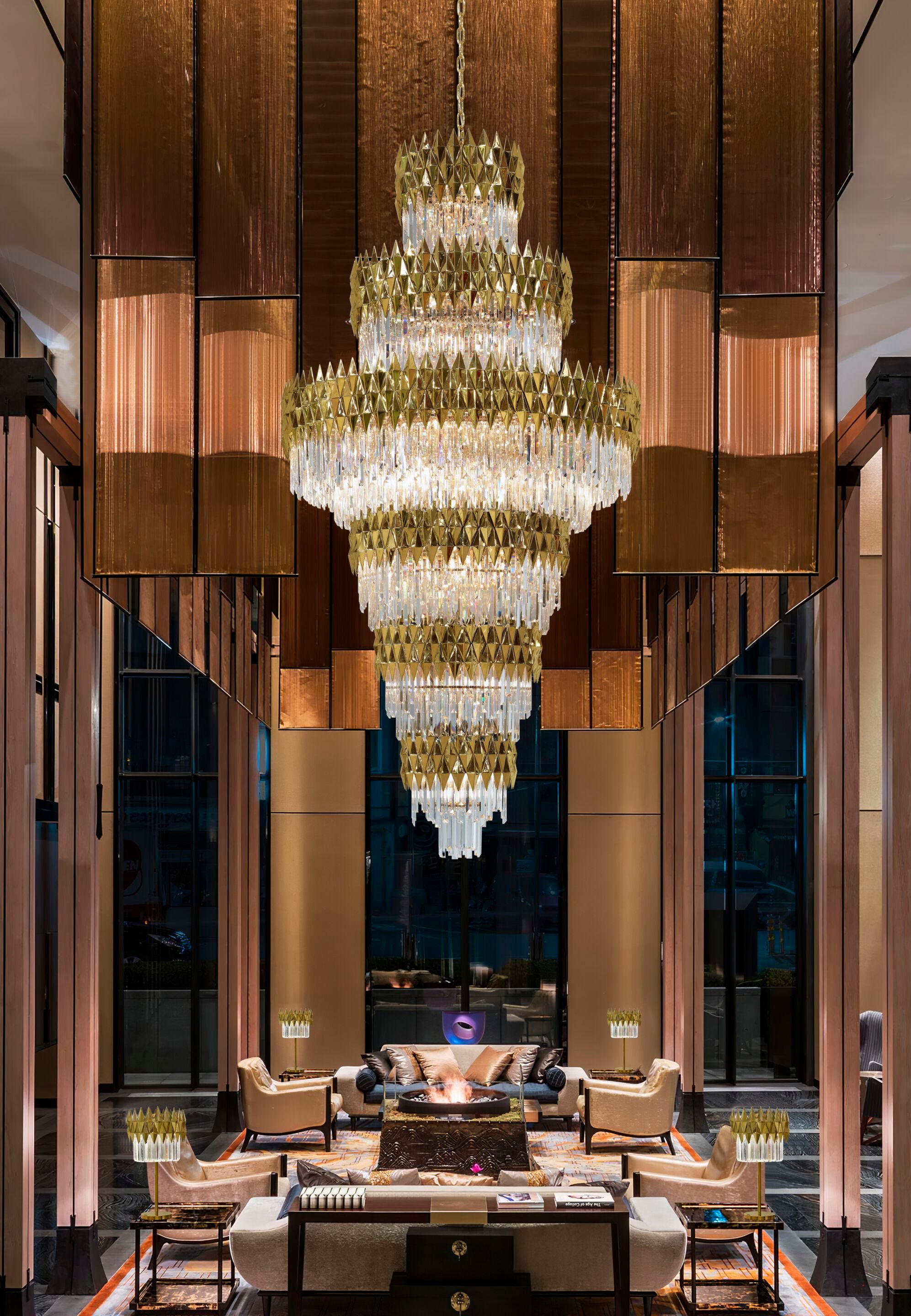 Подвесной светильник из нержавеющей стали с кристаллами K-Lighting Lune ARCH-00127117 - Вид №3