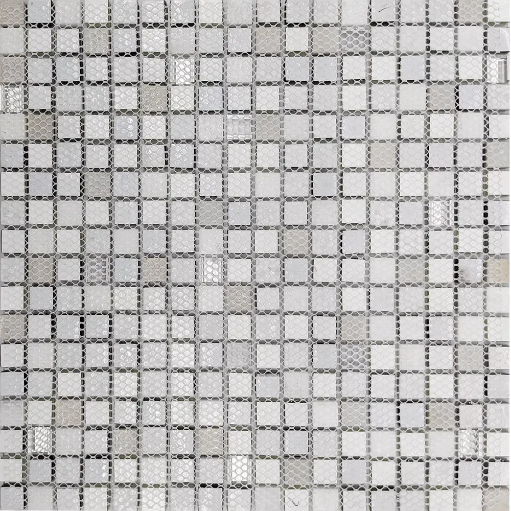 Мозаика стеклянная Azori Riviera 30x30 см цвет серый STLM-2064047 - Вид №3