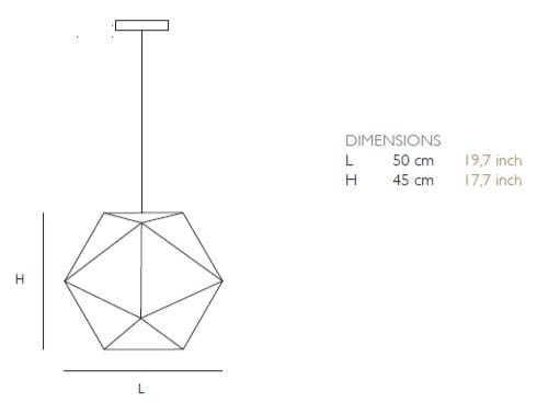 Окрашенный металлический галогенный подвесной светильник Quasar ARCH-00064346 - Вид №2