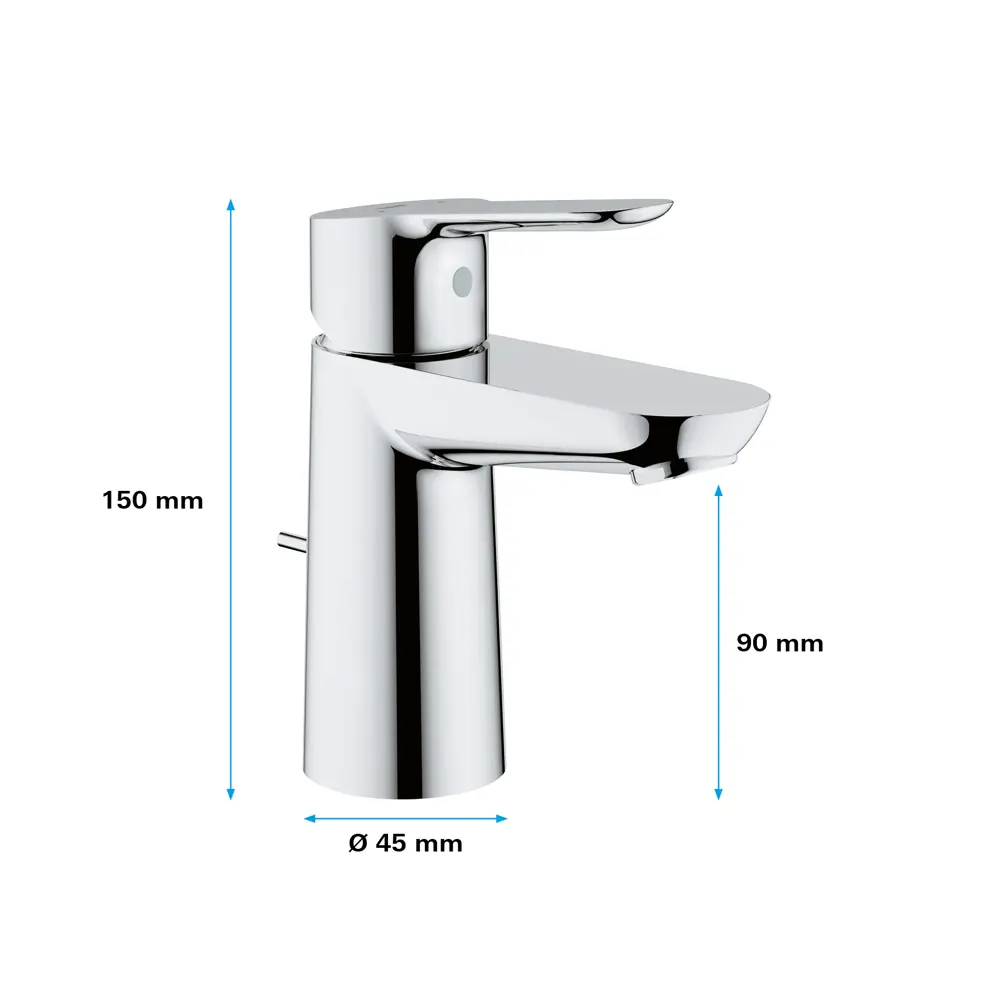 Смеситель для раковины Grohe Startclova S однорычажный цвет хром STLM-2184612 - Вид №11