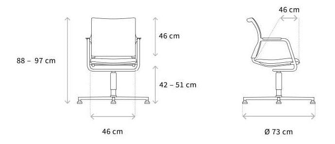 Спицевое вращающееся кресло Wagner ErgoMedic ARCH-00127352 - Вид №2
