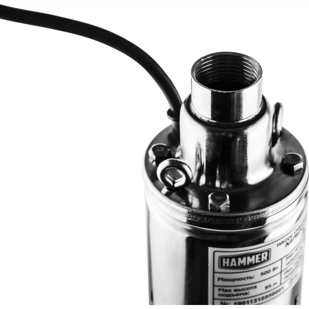 Насос садовый скважинный Hammer NAP500/95SP, кабель 10 м, 1800 л/час STLM-2204994 - Вид №2