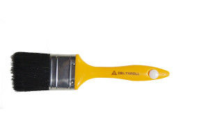 17495970 Кисть с желтой ручкой, черная щетина, 70x16 мм 12970 DeltaRoll
