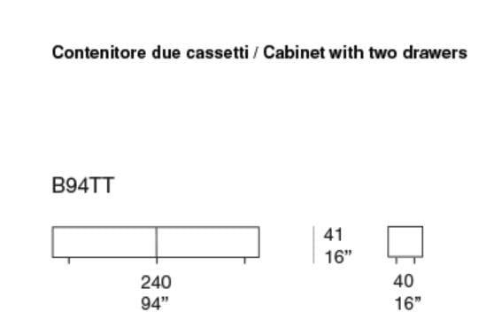 Деревянный шкаф с ящиками Paola Lenti Edel ARCH-00102028 - Вид №2