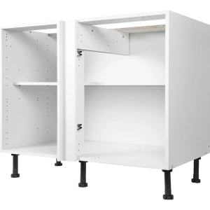 Каркас напольный угловой 100x70x56 см, ЛДСП, цвет белый 13251968 STLM-2169855