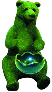 MK103-T.J МЕДВЕДЬ с кашпо, каркас топиарной фигуры с искусственным озеленением LAB.Space