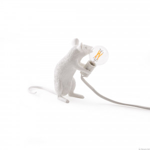 Seletti 14885 sitting MOUSE лампа настольная мышь с лампочкой