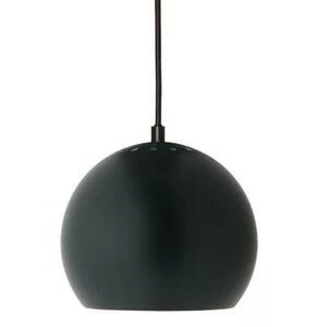 Лампа подвесная Ball, зеленая матовая, черный шнур