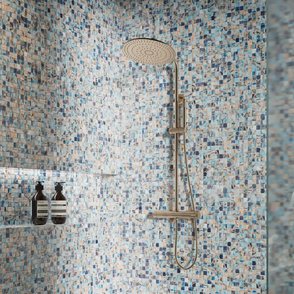 Мозаика Vulcano Mauna стекломасса 31.1x4.9 см цвет разноцветный Santreyd Мозаика Onix STLM-2021010 - Вид №5