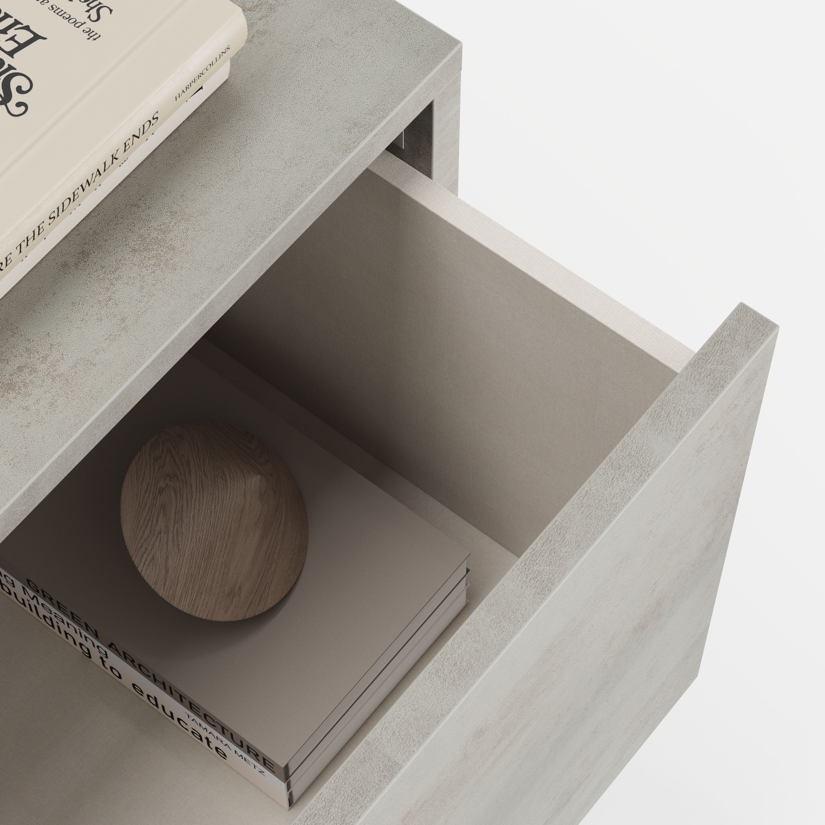 Подвесной ТВ-шкаф из меламиновой ткани с выдвижными ящиками и системой люверсов Mobili Fiver IACOPO ARCH-00141326 - Вид №8