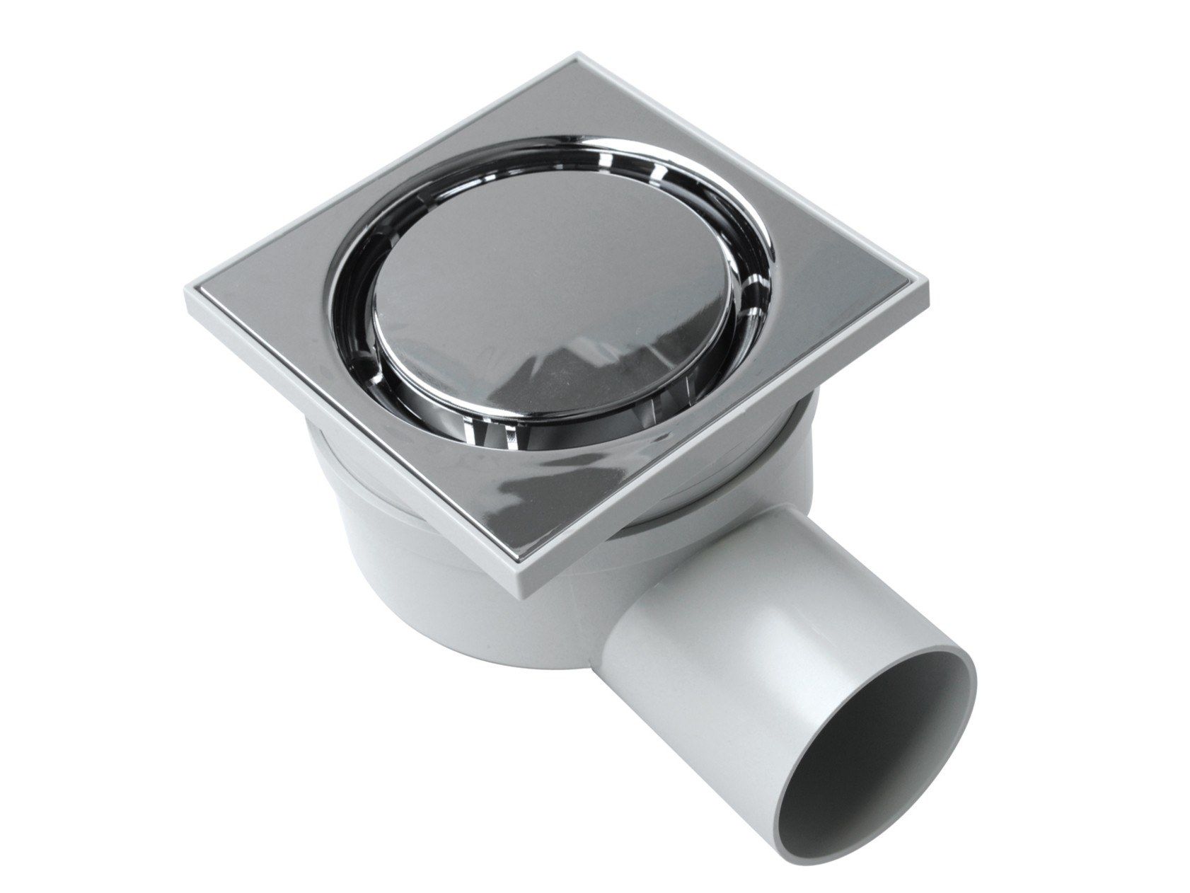 Крышка люка из АБС-пластика с хромированной эстетической решеткой и поворотным горизонтальным выхлопом First Corporation First Plast ARCH-00069463