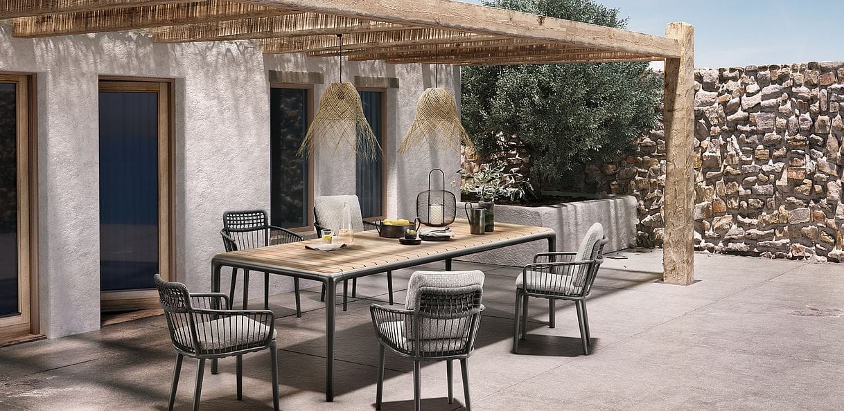 Прямоугольный садовый стол с тиковым верхом Rolf Benz Rolf Benz YOKO ARCH-00024019 - Вид №2