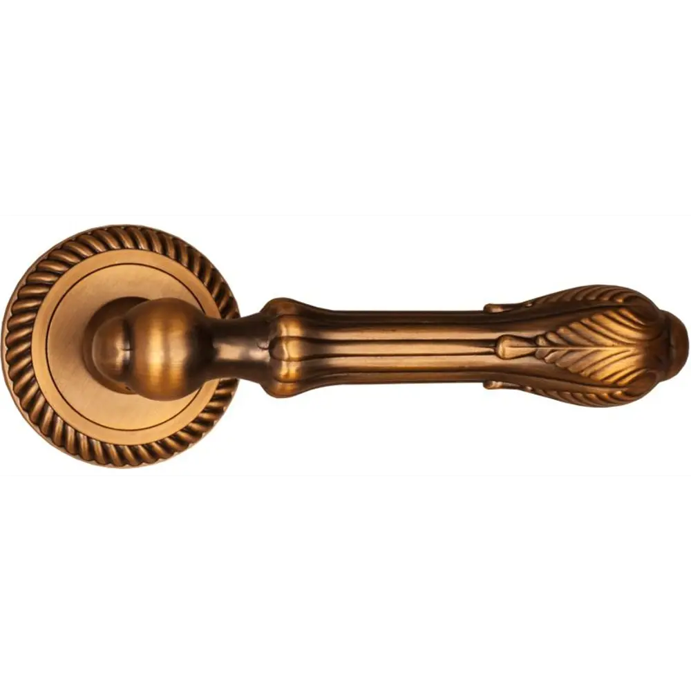 Ручки дверные на розетке Puerto AL 512-17, алюминий, цвет кофе STLM-2005357