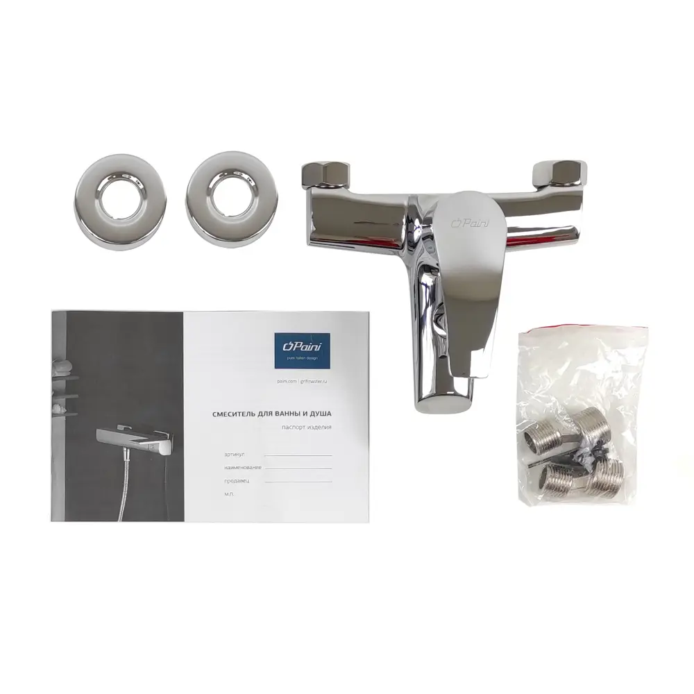 Смеситель для ванны Paini Atomix однорычажный цвет хром STLM-2107223 - Вид №1