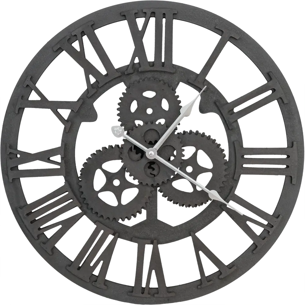 Часы настенные круглые 45 см чёрные Atmosphera Retro STLM-2094110